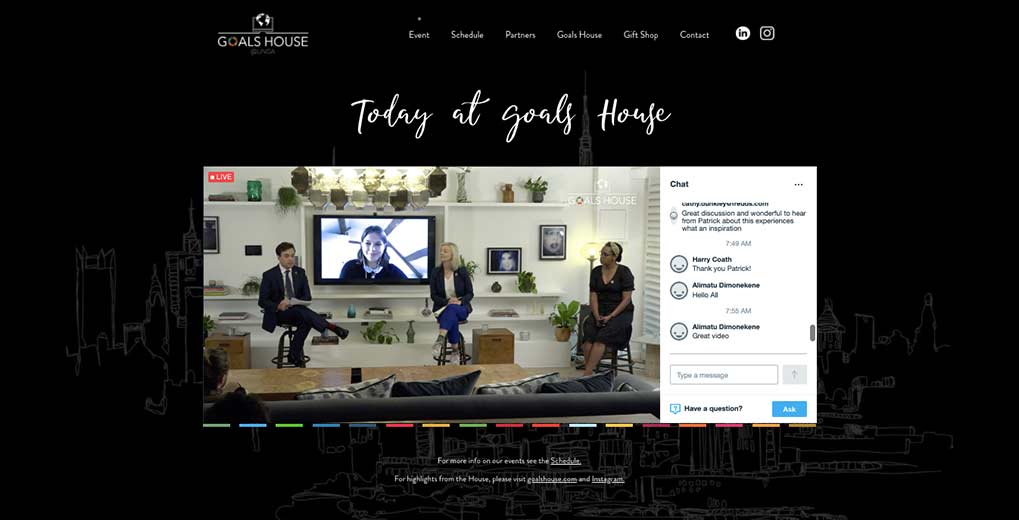 UNGA at Goals House Case Study Telescope.tv